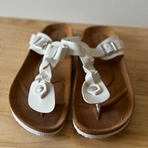 NEW White Slide Sandals - Birk Inspired